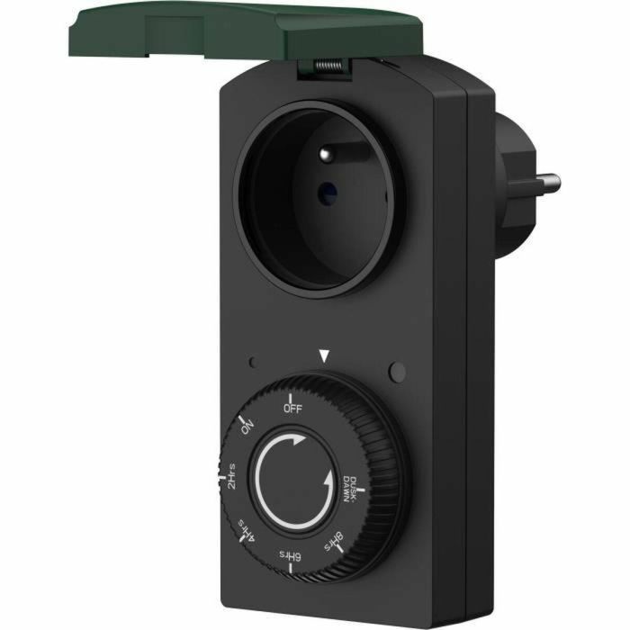 GAO GAO4004282473060 Programador de exterior con detector crepuscular IP44 1000W Blanco