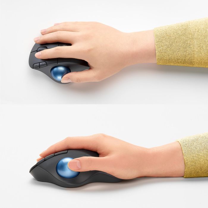 Logitech M575 ERGO Wireless Trackball - Ratón Ergonómico Inalámbrico Graphite 8
