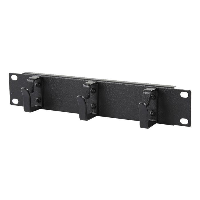 Lanview by Logon 1U 10" CABLE MANAGEMENT PANEL, 3 pcs. HOOK BLACK Lanview by Logon 1U 10" CABLE MANAGEMENT PANEL, 3 pcs. HOOK BLACK