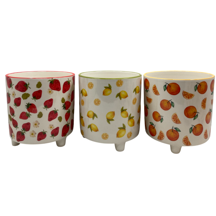Macetero Tropical DKD Home Decor Blanco Multicolor 13.5 x 15 x 13.5 cm Set de 2 (12 Unidades) 1 Macetero Tropical DKD Home Decor Blanco Multicolor 13.5 x 15 x 13.5 cm Set de 2 (12 Unidades) 1