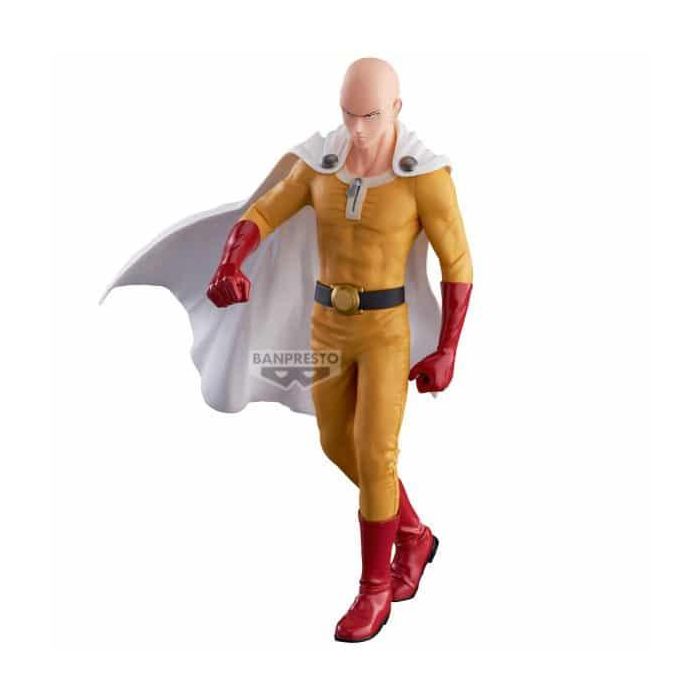Banpresto Figura Grandista Saitama One-Punch Man 27cm PVC ABS Edición Limitada Fanáticos Coleccionistas 3