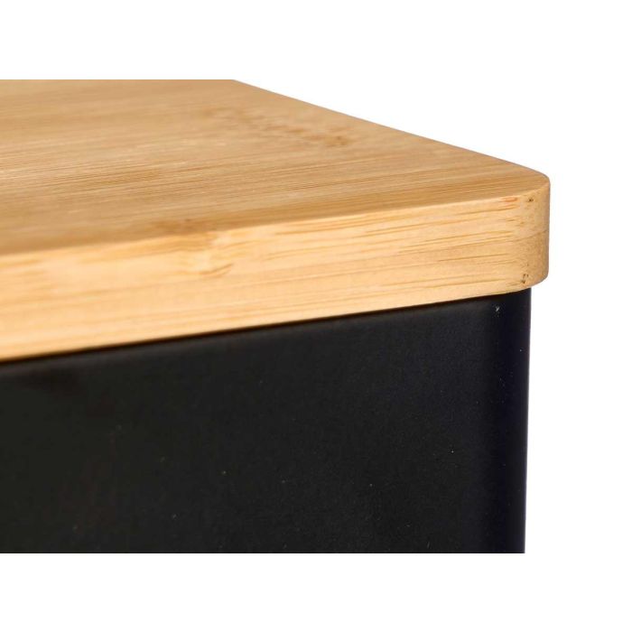 Kinvara Salero Tapa Bambú Negro 14 x 11 x 11 cm (12 Unidades) 2 Kinvara Salero Tapa Bambú Negro 14 x 11 x 11 cm (12 Unidades) 2