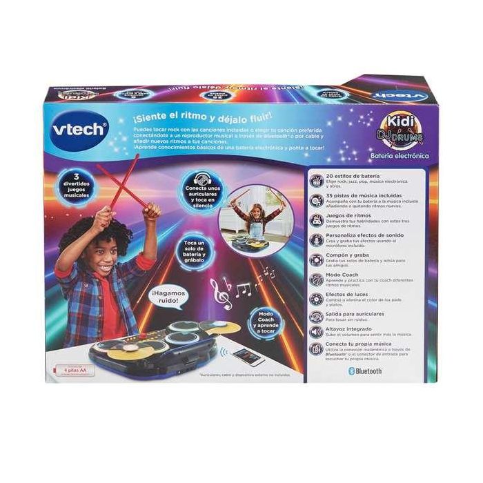 Kidi Dj Drums Batería Electrónica 80-572622 V-Tech 6 Kidi Dj Drums Batería Electrónica 80-572622 V-Tech 6