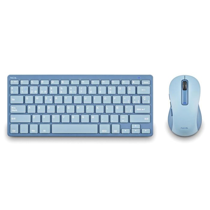 Teclado y Ratón Inalámbricos NGS Fantasy Kit Blue/ Azul 2 Teclado y Ratón Inalámbricos NGS Fantasy Kit Blue/ Azul 2