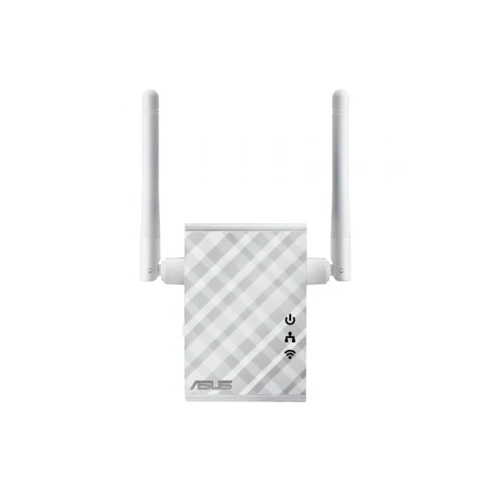 Asus Repetidor WiFi RP-N12 300Mbps, Extensor de Red Inalámbrico con 2 Antenas MIMO Externas, Cobertura Ampliada para el Hogar