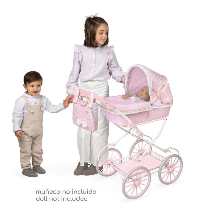 Decuevas Coche de Muñeca Plegable con Sombrilla y Bolso, adecuado para muñecas de hasta 48 cm, a partir de 3 años 2 Decuevas Coche de Muñeca Plegable con Sombrilla y Bolso, adecuado para muñecas de hasta 48 cm, a partir de 3 años 2