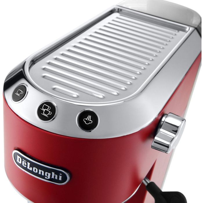 DeLonghi EC685.R Cafetera Espresso Dedica Style 1.1L 1300W con Espumador de Leche y Calentador de Tazas Roja 2