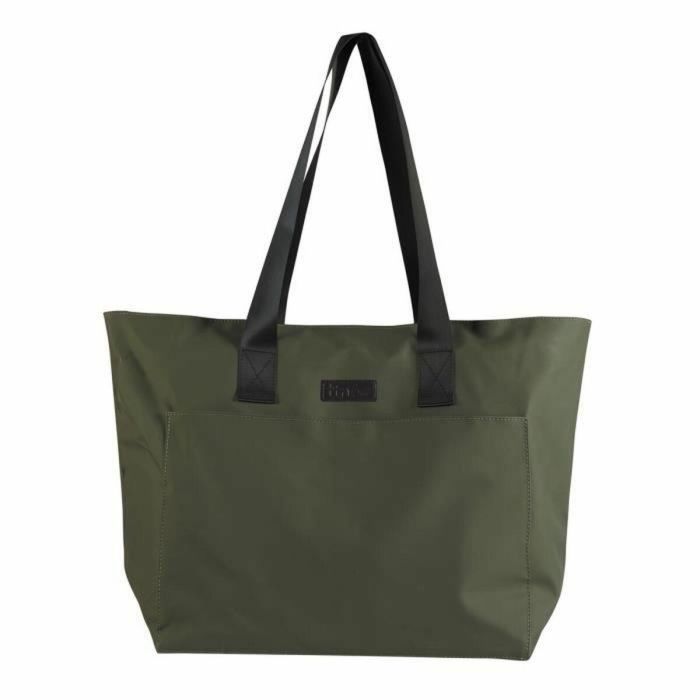 Tineo TIN3275052457813 Bolso cambiador de bebé para fin de semana, mochila casual, negro, con cambiador integrado