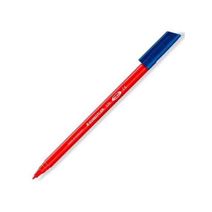 Staedtler Rotulador Noris Club Rojo, Punta Fina, para Dibujar y Colorear, Caja de 10 Unidades (10 Unidades)