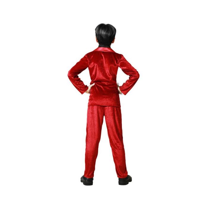 Disfraz Vampiro Rojo Traje Con Corbata Niño 3-4 Años 2 Disfraz Vampiro Rojo Traje Con Corbata Niño 3-4 Años 2
