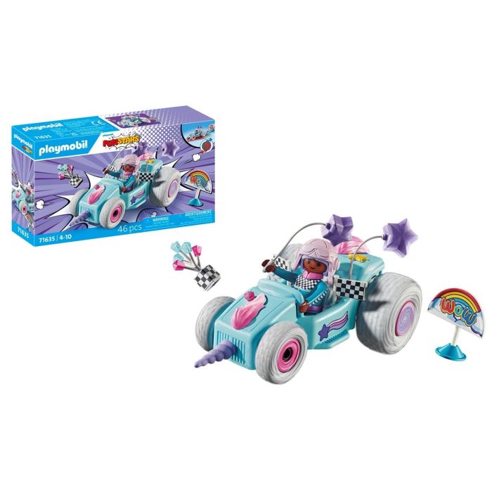 Vehículo Racing Unicornio Funstars 71635 Playmobil 1