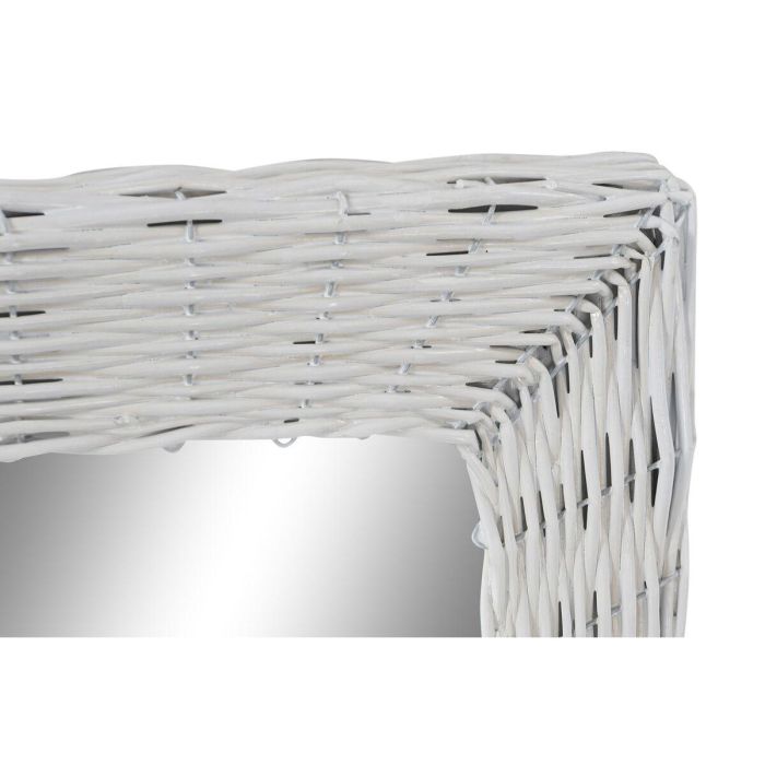 Espejo de pared DKD Home Decor Blanco Cottage Trenzado 53,5 x 4 x 62,5 cm 2 Espejo de pared DKD Home Decor Blanco Cottage Trenzado 53,5 x 4 x 62,5 cm 2