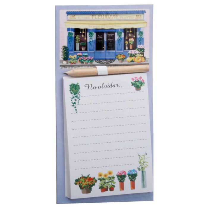 Cook Concept Bloc Magnético 50 Hojas Surtidas 10x20 cm con Lápiz 6