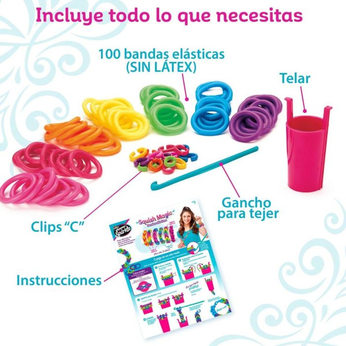 Kit Creación de Pulseras Cra-Z-Art Plástico 3,4 x 0,3 x 2,7 cm 4 x 8 x 3,5 cm (4 Unidades) 1