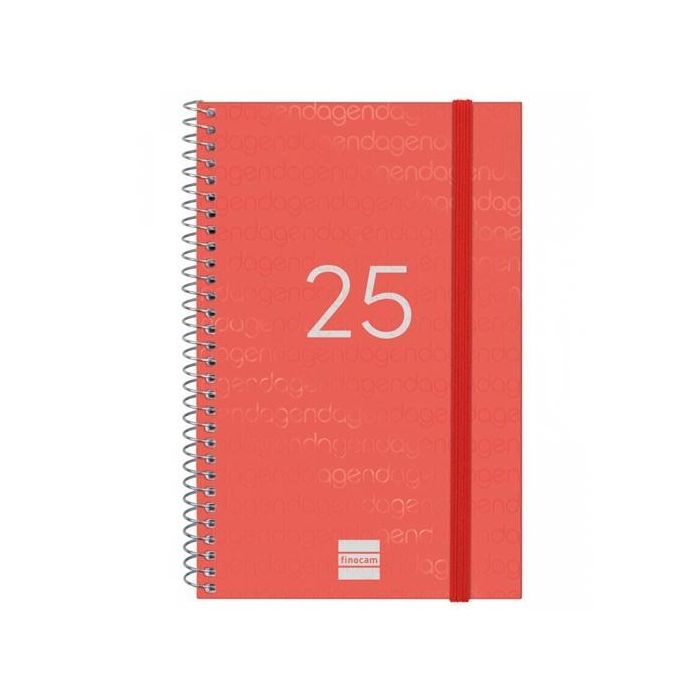 Finocam Agenda Anual Year Espiral E5-117x181 mm Svh Rojo 2025 Finocam Agenda Anual Year Espiral E5-117x181 mm Svh Rojo 2025