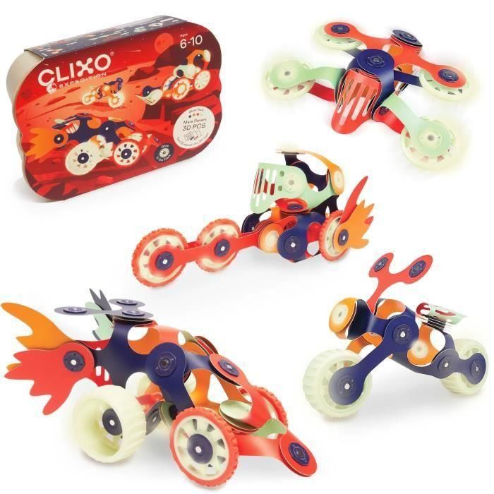 Juego de construcción magnético - GIPSY TOYS - MARS ROVERS - 30 piezas - Brilla en la oscuridad - A partir de 6 años Juego de construcción magnético - GIPSY TOYS - MARS ROVERS - 30 piezas - Brilla en la oscuridad - A partir de 6 años