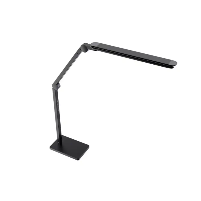 Cep Alliance Lámpara de Escritorio LED con Pinza y 2 Módulos Giratorios, 2x12W, 600lm, Ajuste Intensidad/Color, 180x115x950 mm, Negro