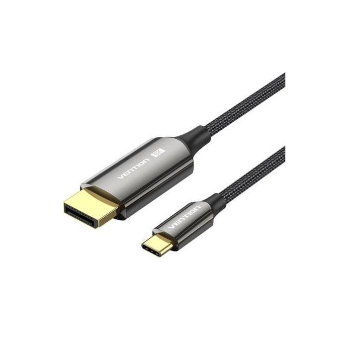 Cable Conversor DisplayPortI 8K Vention CRFBD/ USB Tipo-C Macho - DisplayPort Macho/ 50cm/ Negro