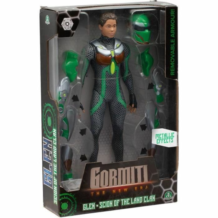 Gormiti Figura Articulada Vástago con Armadura Modelo Tierra 27 cm GRV031 3
