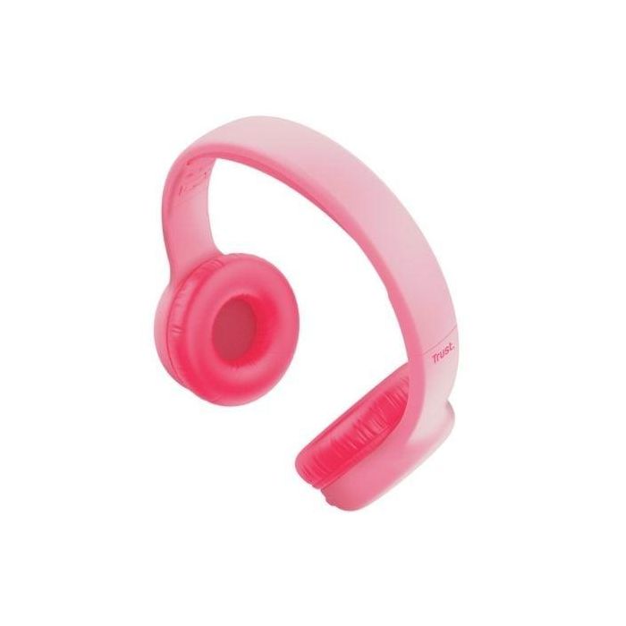 Trust 25274 Auriculares Inalámbricos Nouna Kids para Niños con Micrófono, Límite 85 dB, 15h Batería, Plegables, Rosa 2 Trust 25274 Auriculares Inalámbricos Nouna Kids para Niños con Micrófono, Límite 85 dB, 15h Batería, Plegables, Rosa 2