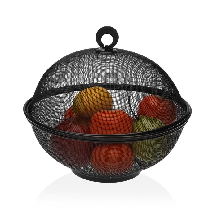 Frutero Con Tapa Negro Versa 28CM (2 Unidades) 1 Frutero Con Tapa Negro Versa 28CM (2 Unidades) 1