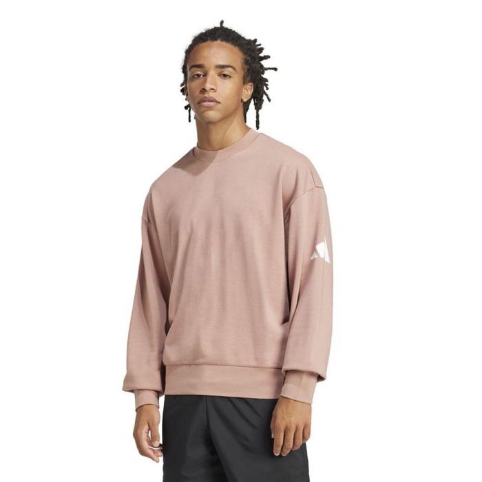 Sudadera sin Capucha Hombre Adidas Swt French Terry Rosa 5