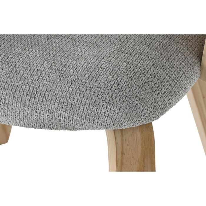 Silla Scandi DKD Home Decor Gris 57.5 x 75 x 60 cm 1