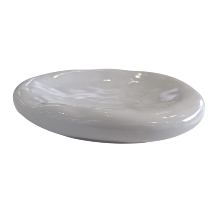 Plato Moderno DKD Home Decor Blanco 20.5 x 4 x 22 cm (2 Unidades) 1