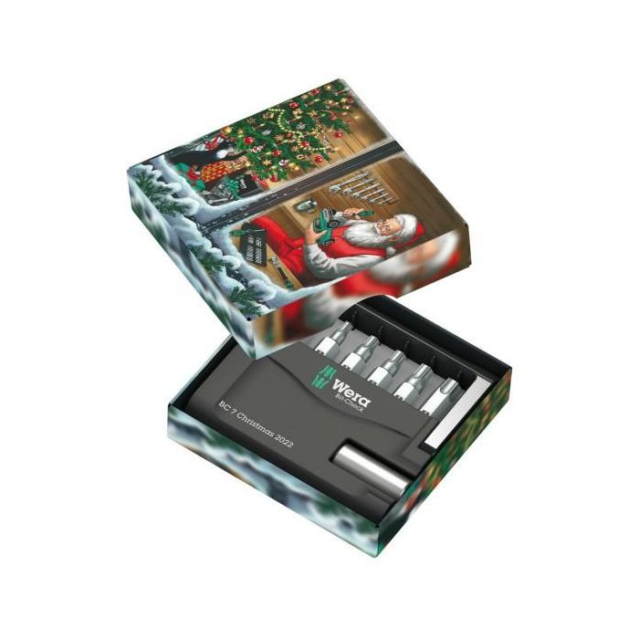 Wera 05136024001 Bit-Check 7 TX Universal 1, Set de 6 Puntas Torx Plus TX10, TX15, TX20, TX25, TX30, TX40 en Caja