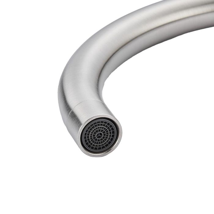 Grifo Monomando Fontastock Gris Acero Inoxidable Cerámico Aleación de Zinc Forma de C 5 Grifo Monomando Fontastock Gris Acero Inoxidable Cerámico Aleación de Zinc Forma de C 5