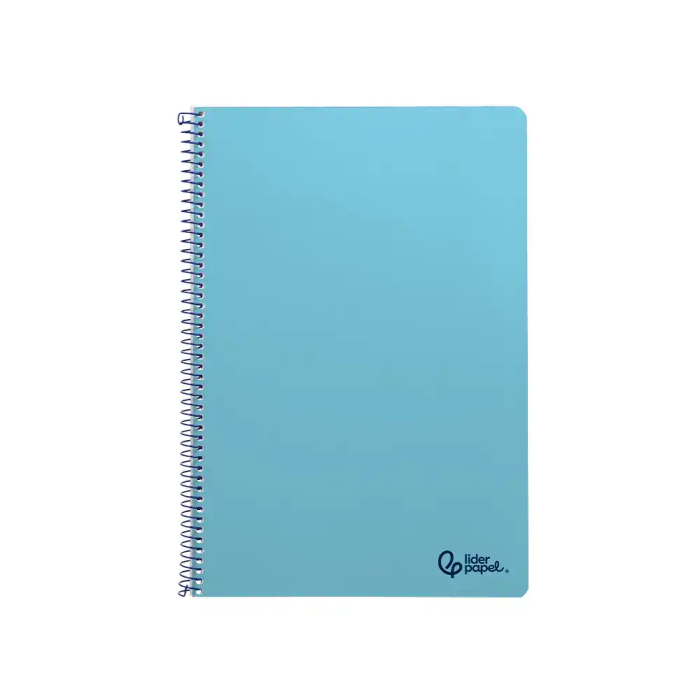Liderpapel Cuaderno Espiral A4 Smart Tapa Blanda 80 Hojas 75gr Cuadro 4mm con Margen, Celeste 1