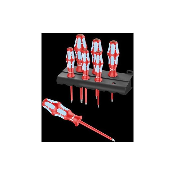 Wera 3167 i/7 TORX Juego de 7 Destornilladores Aislados de Acero Inoxidable Ergonómicos con Rack 1 Wera 3167 i/7 TORX Juego de 7 Destornilladores Aislados de Acero Inoxidable Ergonómicos con Rack 1