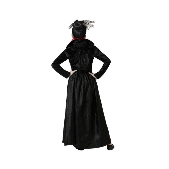 Disfraz Vampiresa Elegante Negro Niña Infantil 10-12 Años 2 Disfraz Vampiresa Elegante Negro Niña Infantil 10-12 Años 2