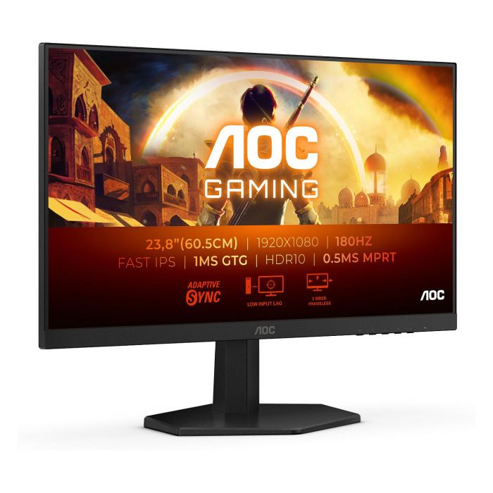 AOC 24G42E Monitor Gaming 23.8 Pulgadas Full HD 1920x1080 180Hz 1ms IPS HDMI DP Negro Gris