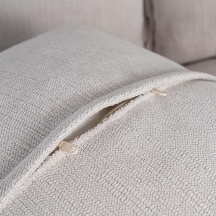 Sofá 2 Plazas Crema Tejido 181 X 103 X 72 cm