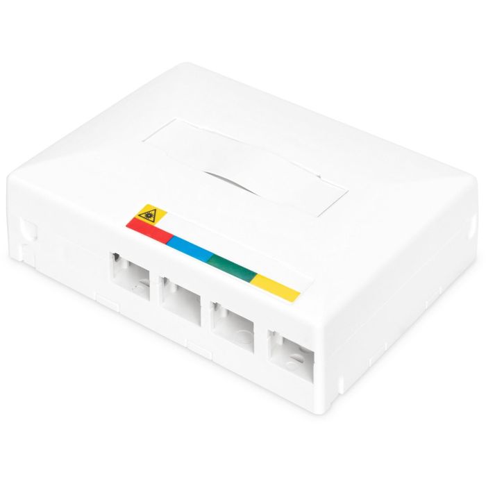 Digitus Carcasa FTTX Vacía para 4 Acoplamientos SC SX / LC DX, IP45, Gris, ABS, Montaje Pared, 4 Fibras, 100x80x30mm 0 Digitus Carcasa FTTX Vacía para 4 Acoplamientos SC SX / LC DX, IP45, Gris, ABS, Montaje Pared, 4 Fibras, 100x80x30mm 0