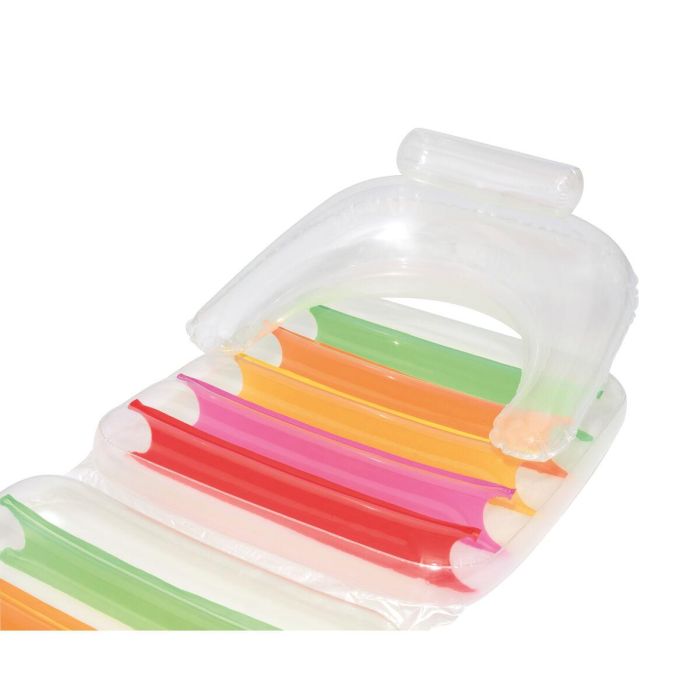 Bestway Sillon Hinchable Plegable Arcoirirs 201x89 cm Playa y Piscina 43023