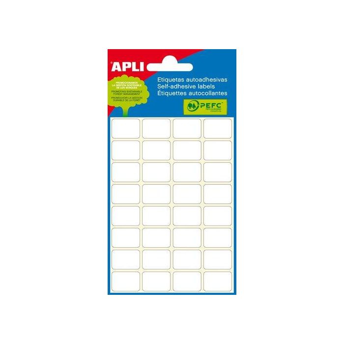 Etiquetas Adh.Manuales Bolsa Apli Blancas Mini C.Romos (6H) 13X40 Mm 84 Uds.(02672) 10 unidades