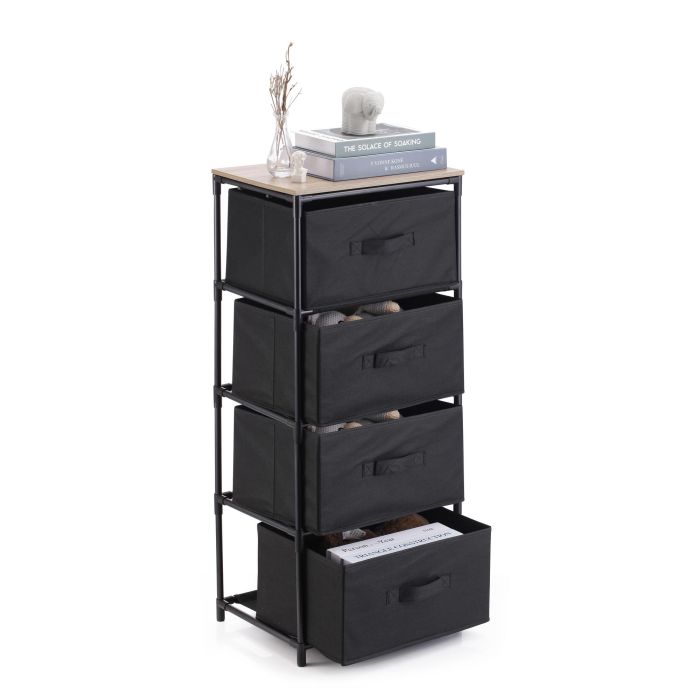 Inde Cajonera TNT/Madera 4 Cajones Confortime 40x30x90 cm 3