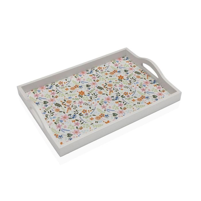 Bandeja Versa Madera MDF 24 x 4,5 x 34 cm Flores