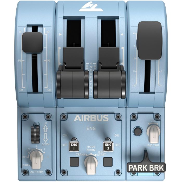 Thrustmaster 2960853 TCA Quadrant Add-On Airbus Edition Negro, Azul Simulador de Vuelo PC 4