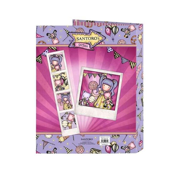Safta Carpeta Cartón Forrado Folio 4 Anillas Mixtas 25mm Gorjuss Fairground 330x265x40mm 1