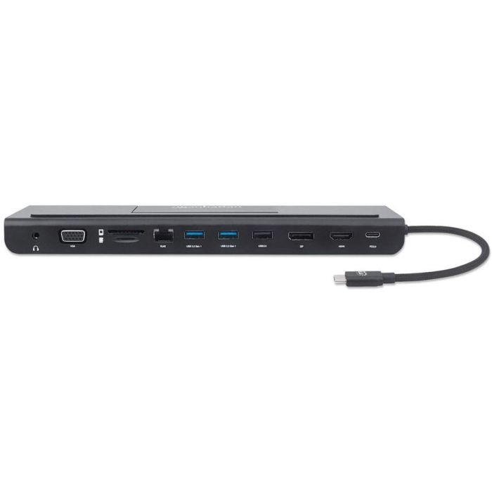 MANHATTAN USB-C 11-in-1-Dockingstation MST für drei Monitore 7