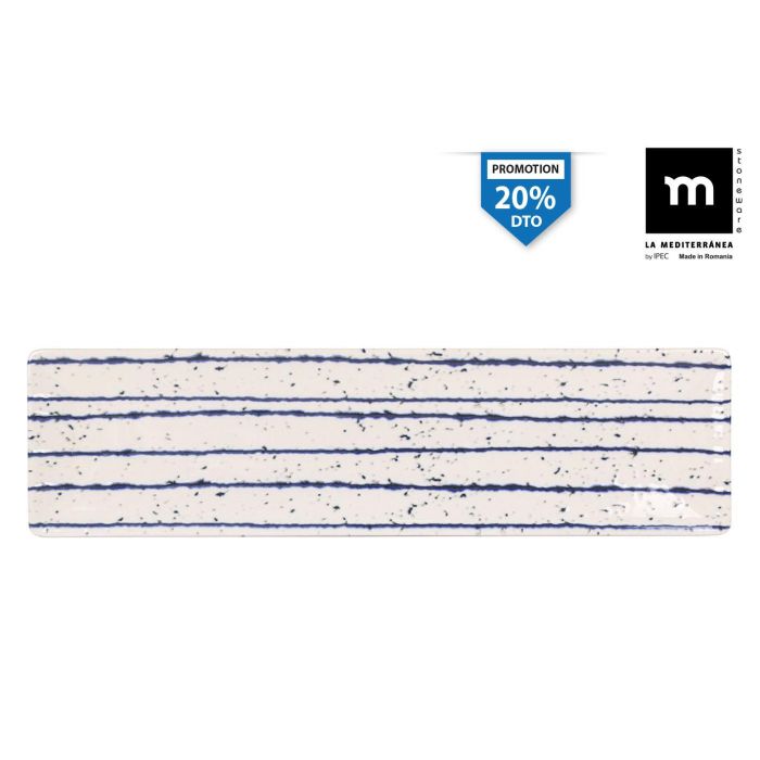 La Mediterranea Fuente Rectangular Arago Elite Bri 30x8 cm (24 Unidades)