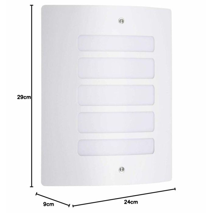 Brilliant Aplique de Exterior y Pared TODD E27 max. 60W - Sin Bombilla - Metal y Plástico - Blanco 2 Brilliant Aplique de Exterior y Pared TODD E27 max. 60W - Sin Bombilla - Metal y Plástico - Blanco 2
