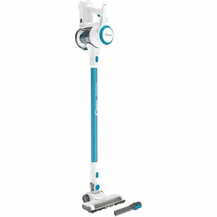 CANDY Viva CVIVA02E - Aspirador inalámbrico multifunción - 22 V - Autonomía de batería 30 min - Azul / Blanco