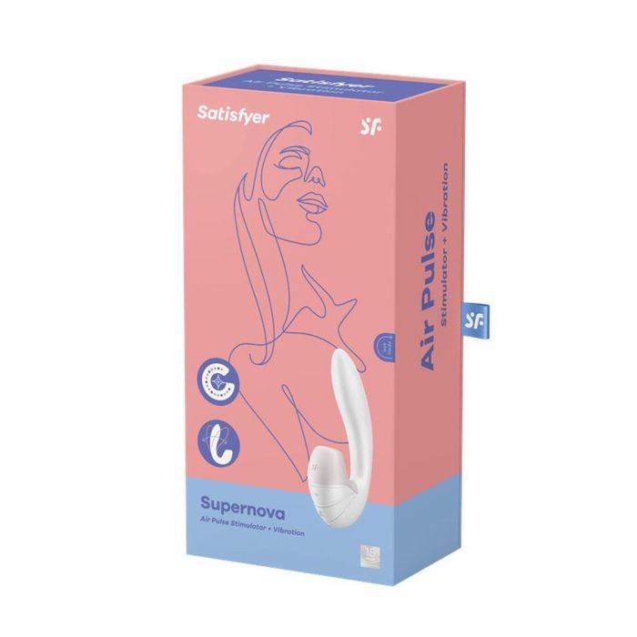 Satisfyer Supernova estimulador y vibrador de aire blanco