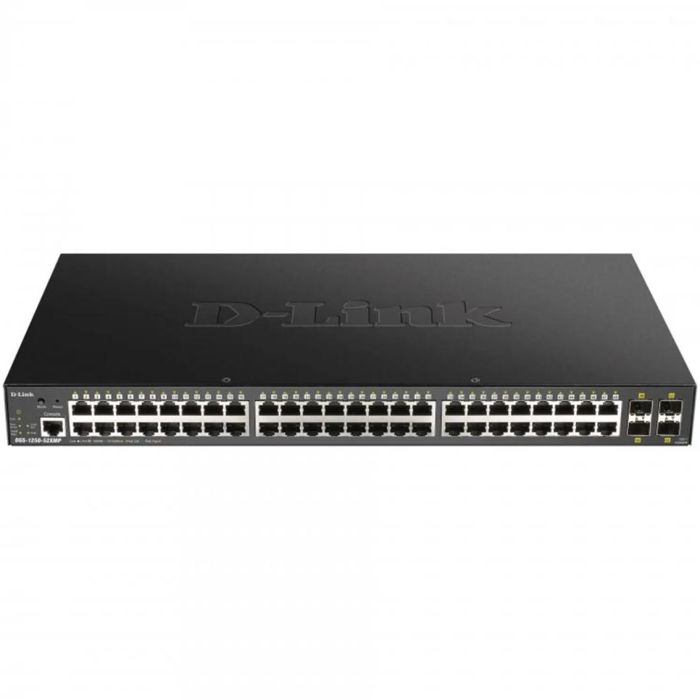 Switch Gestionado D-Link Smart DGS-1250-52XMP 52 Puertos/ RJ-45 10/100/1000 PoE/ SFP Switch Gestionado D-Link Smart DGS-1250-52XMP 52 Puertos/ RJ-45 10/100/1000 PoE/ SFP