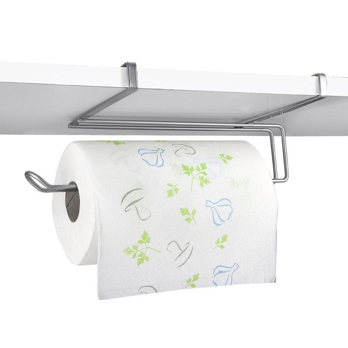 Metaltex Colgador rollo de cocina 'easy-roll' 35x18x10cm, 6 topes antideslizantes, polytherm metallic