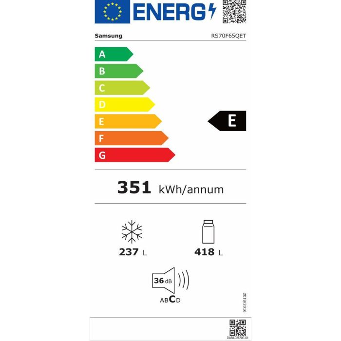 Frigorífico combinado Samsung RS70F65QETEF Acero 2 Frigorífico combinado Samsung RS70F65QETEF Acero 2